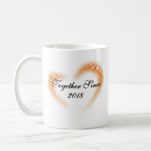 Seit Jahr Zusammen Personalisiertes Paar-Design Kaffeetasse