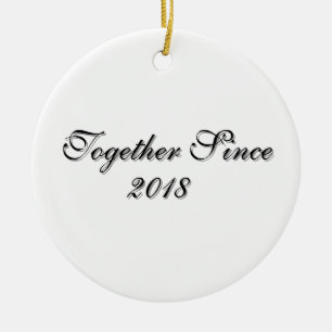 Seit Jahr Zusammen Personalisiertes Paar-Design Keramik Ornament