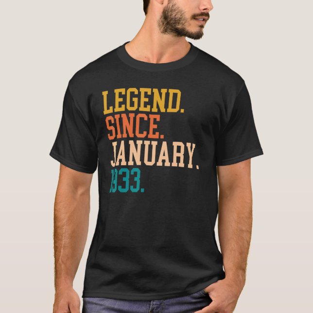 Seit Januar 1933 für Männer Frauen 19. Januar T-Shirt (Vorderseite)