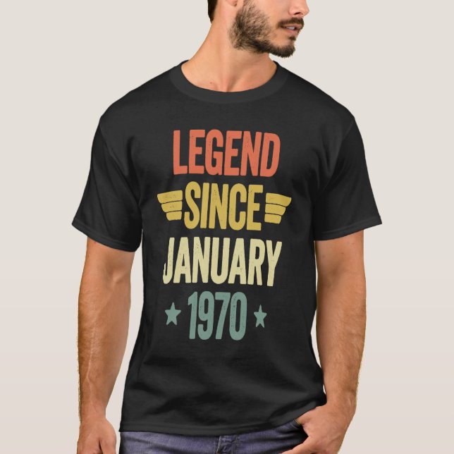 Seit Januar 1970 T-Shirt (Vorderseite)