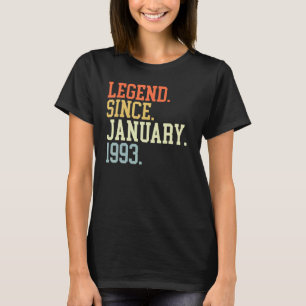 Seit Januar 1993 für Männer Frauen 19. Januar T-Shirt