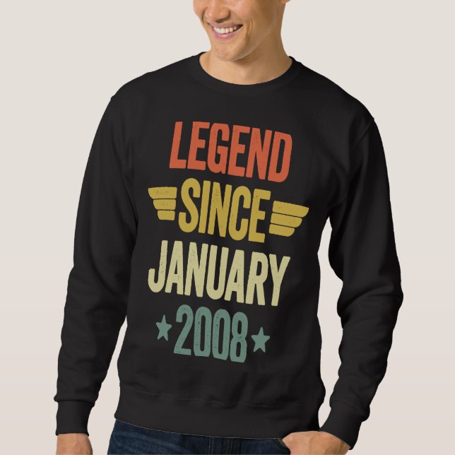 Seit Januar 2008 Sweatshirt (Vorderseite)