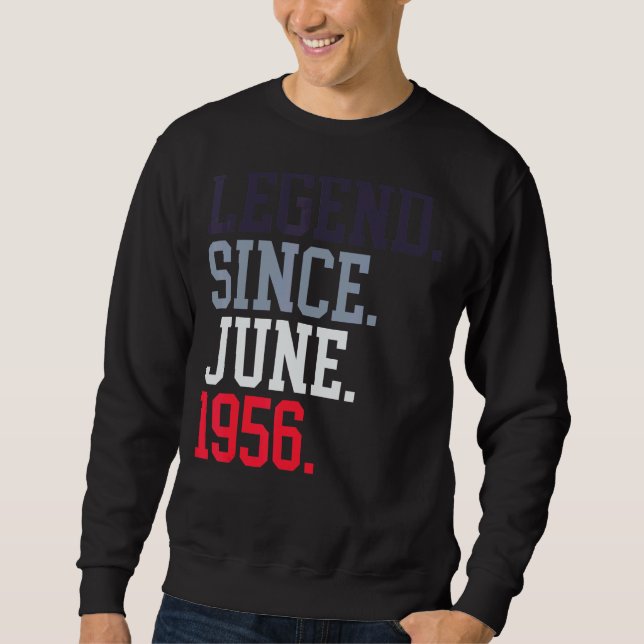 Seit Juni 1956 für Männer Frauen Juni 1956 Sweatshirt (Vorderseite)