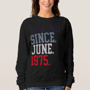Seit Juni 1975 für Männer Frauen Juni 1975 Sweatshirt