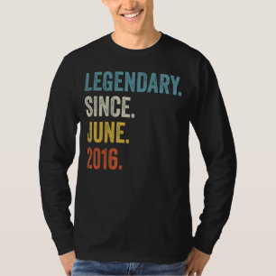 Seit Juni 2016 6. Geburtstag T-Shirt