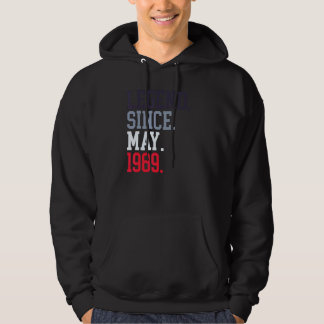 Seit Mai 1989 für Männer Frauen Mai 1989 Hoodie