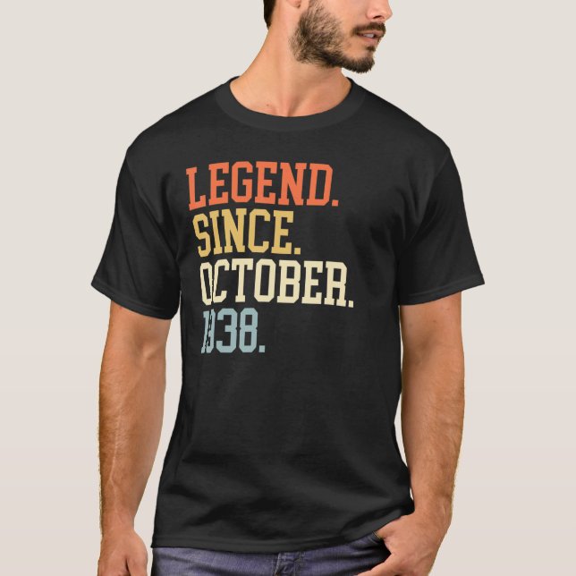 Seit Oktober 1938 für Männer Frauen 19. Oktober T-Shirt (Vorderseite)