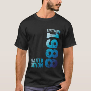 Seit September 1988 1988 Jahr 1988 Retro 1988 Vin T-Shirt