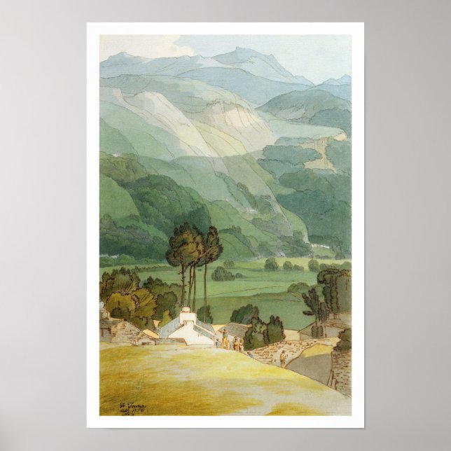 Seite, 1786 (w/c mit Stift und Tinte über Graphit) Poster (Vorne)