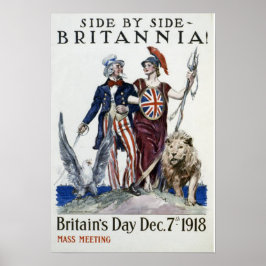 Seite an Seite - Britannia! Großbritanniens Tag Poster