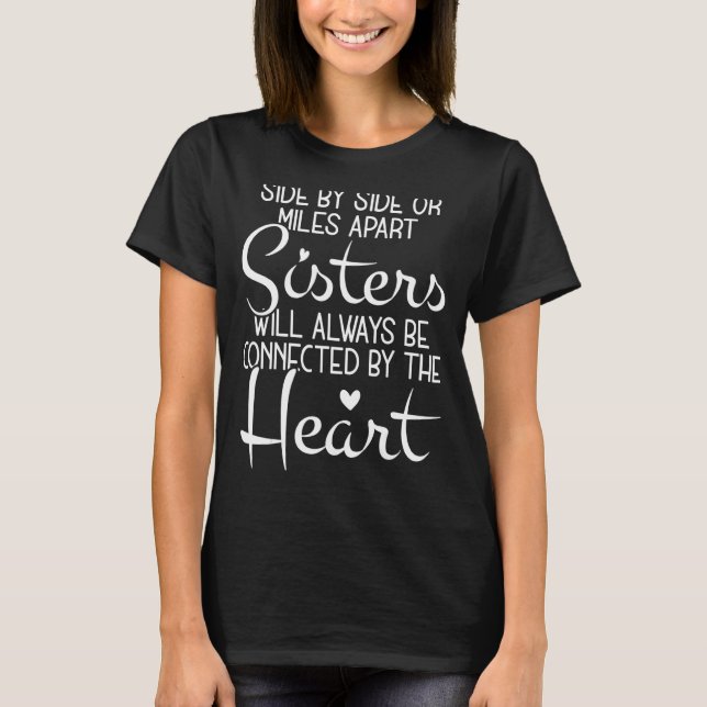 Seite an Seite oder Meilen an den mit H verbundene T-Shirt (Vorderseite)