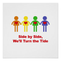 Seite an Seite, wir drehen den Zug