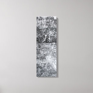 Seite der Leinwand für das Buch der Künstlerin