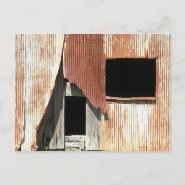Seite des alten Gebäude des Stalls rustikales Foto Postkarte (Vorderseite)