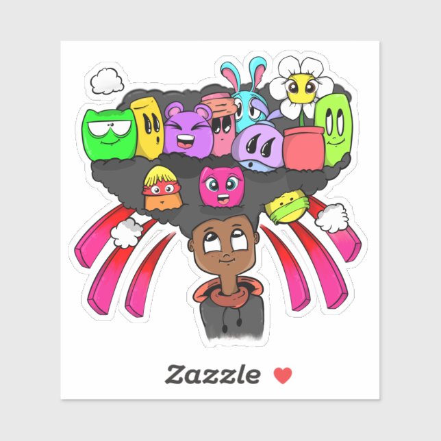 Seite Doodle 01 Vinyl Sticker (Blatt)