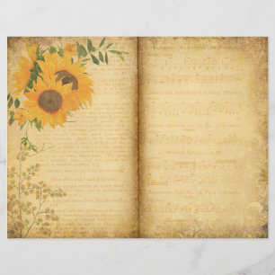 Seite "Floral Music Sheet Journal"