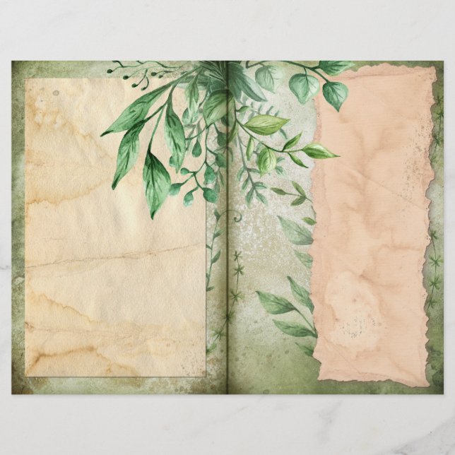 Seite "Green Foliage & Perchage Journal" (Vorderseite)