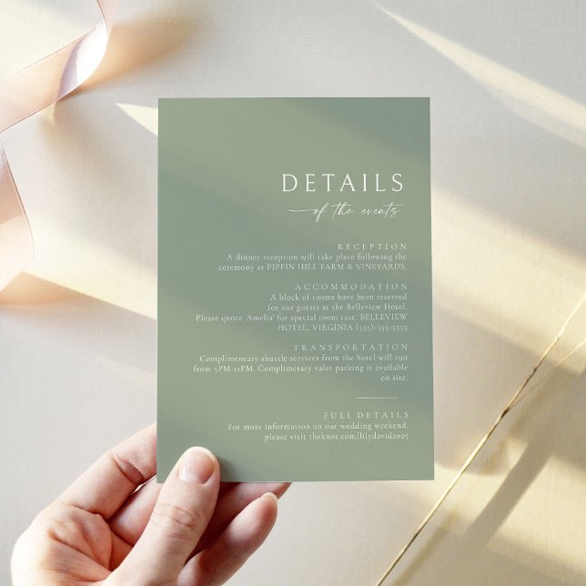 Seite Grün der Informationskarte für Details Mitteilungskarte (Von Creator hochgeladen)