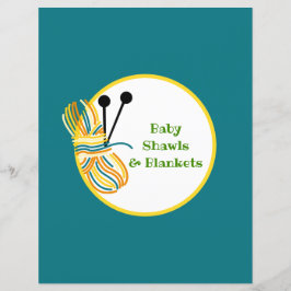 Seite mit blauer Trennfläche - Einfügen eines Patt