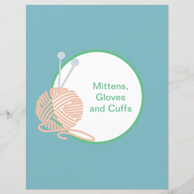 Seite mit blauer Trennfläche - Einfügen eines Patt (Vorderseite)