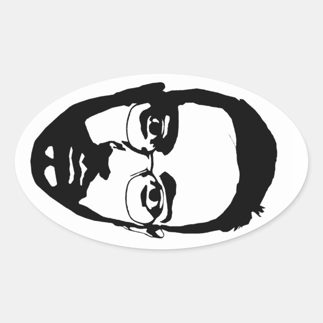 Seite (ovaler Aufkleber) Ovaler Aufkleber (Vorderseite)