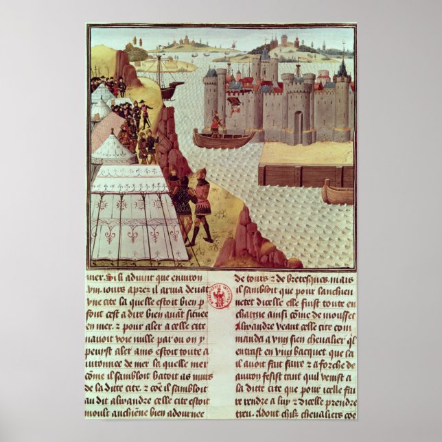 Seite von "Histoire du Grand Alexandre" Poster (Vorne)