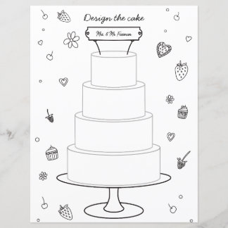 Seite zum Entwurf des Hochzeitaktivität
