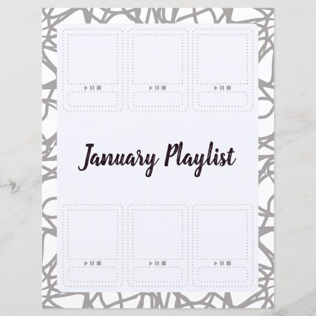 Seiten für Tagebuch, Fanbook, Bullet Journal (Vorderseite)