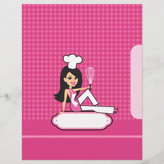 Seiten mit Rezept als Trennfläche für die Bindemit (Vorderseite)