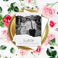 Seiten Save the Date Foto Postkarte drehen