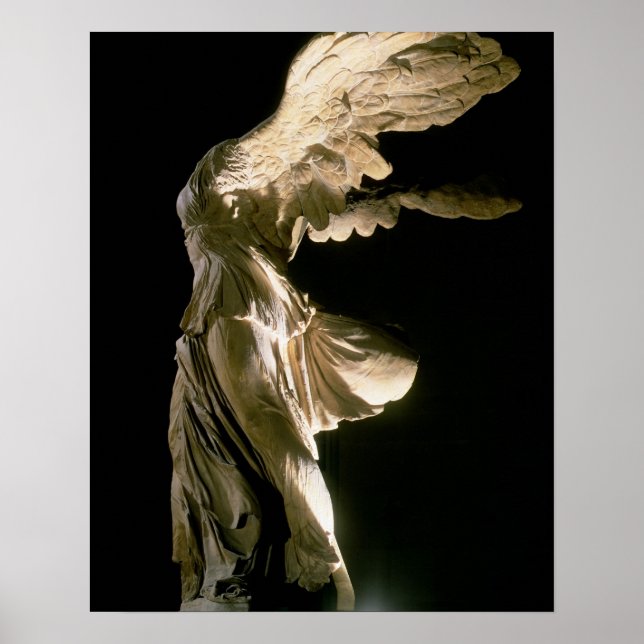 Seitenansicht des Sieges von Samothrace (Parian ma Poster (Vorne)