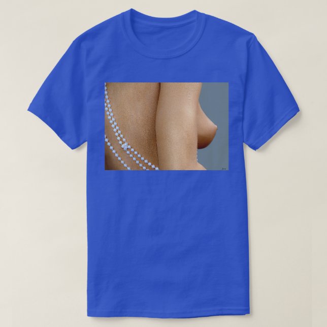 Seitenansicht einer Meerjungfrau T-Shirt (Design vorne)