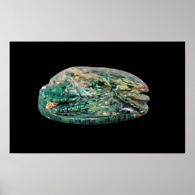 Seitenansicht eines Eheskarab von Amenhotep III Poster (Vorne)