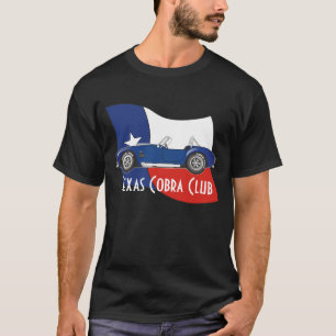 Seitenansicht, Texas-Kobra-Verein mit Flagge T-Shirt