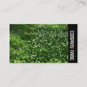 Seitenband - Blume aus Holz Visitenkarte