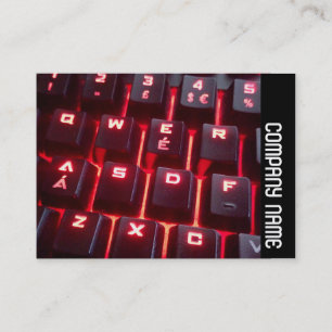 Seitenband - glühende Tastatur Visitenkarte