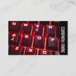 Seitenband - glühende Tastatur Visitenkarte