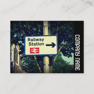 Seitenband - Station-Zeichen Visitenkarte