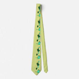 Seitendruck Blumen und Schmetterling  Krawatte