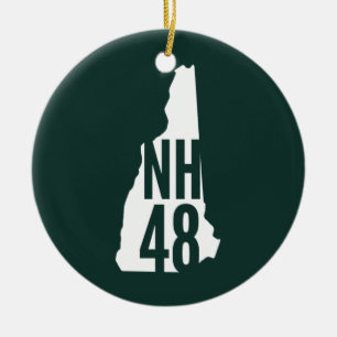 Seitenende-Verzierung des New Hampshire-4000 Keramik Ornament