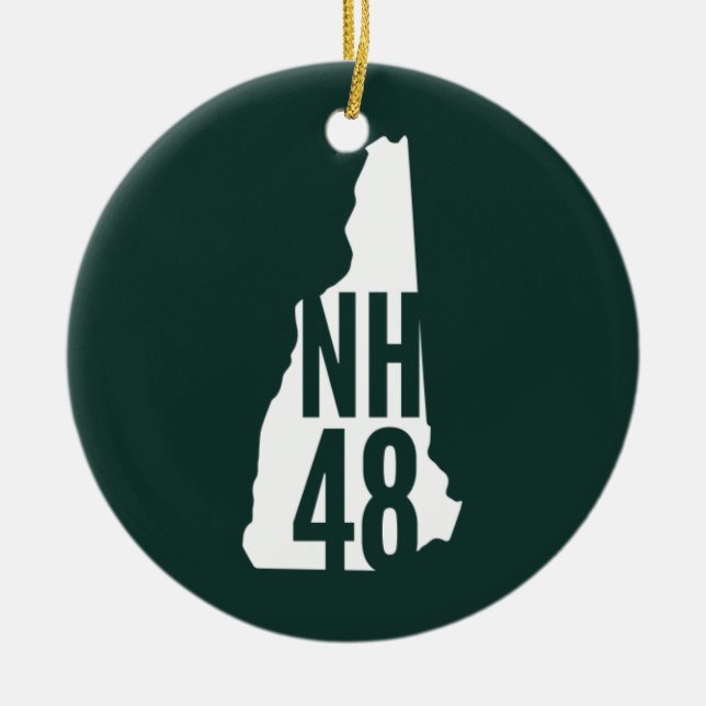 Seitenende-Verzierung des New Hampshire-4000 Keramik Ornament (Vorne)