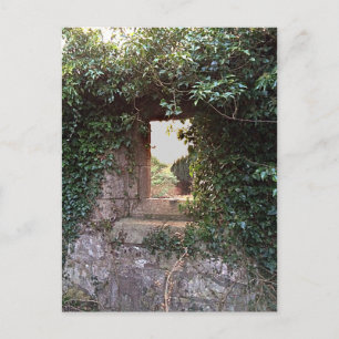 Seitenfenster bei West Kirk Culross Postkarte