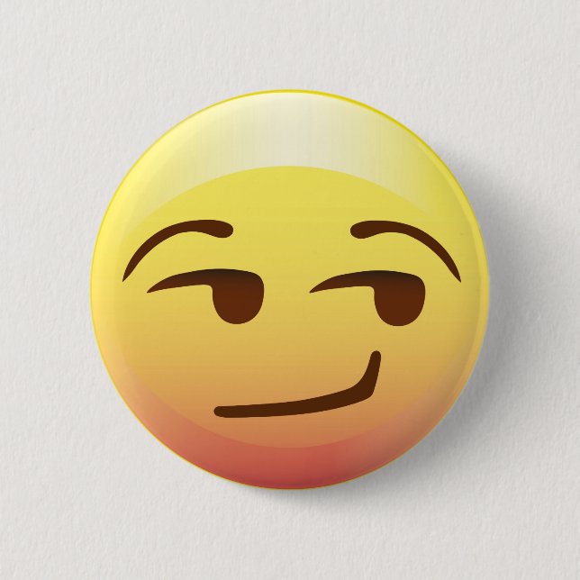 Seitenflüchtiger blick eingebildetes Emoji Button (Vorderseite)