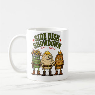 Seitengericht-Showdown Thanksgiving Kaffeetasse