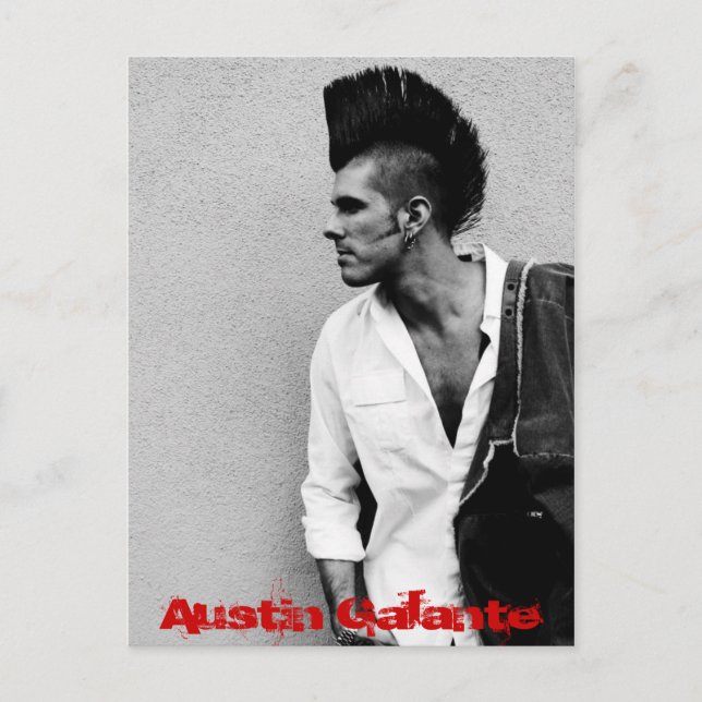 Seitenhawk 4x6, Austin Galante Postkarte (Vorderseite)