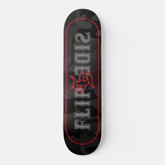 Seitenkarte gedreht skateboard (Vorderseite)