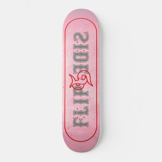 Seitenkarte gedreht skateboard (Vorderseite)