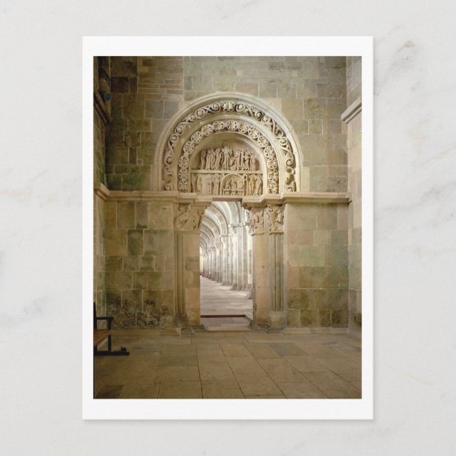 Seitenportal, c.1125 (Foto) Postkarte (Vorderseite)