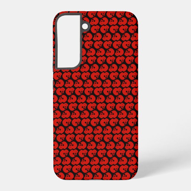 Seitenschädelmuster Samsung Galaxy Hülle (Rückseite)