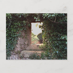 Seitenscheibe an der WestKirche Culross Postkarte